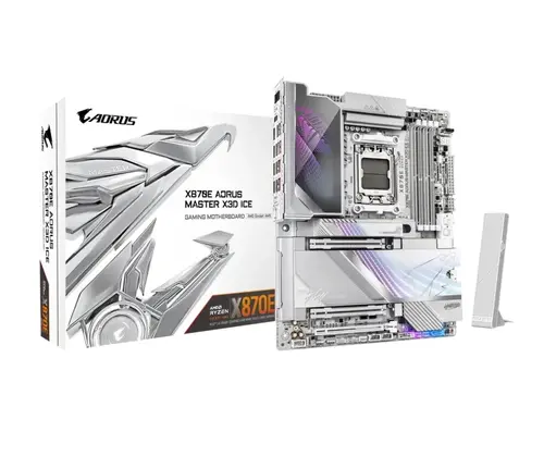 Placă de bază, Gigabyte X870E Aorus Master X3D Ice - 1
