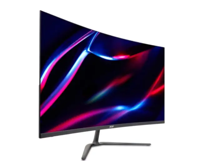 Монитор, Acer Nitro ED320QUS3bmiipx, 31.5'' Curved QHD (2560x1440), VA, 180Hz, 100M:1, 250 nits, 5ms(GTG)/1ms (VRB), FreeSync, 2xHDMI, 1xDP, Audio Out, BlueLightShield, Speakers, Tilt, VESA, Energy Class F, Black, 2Y - image 1