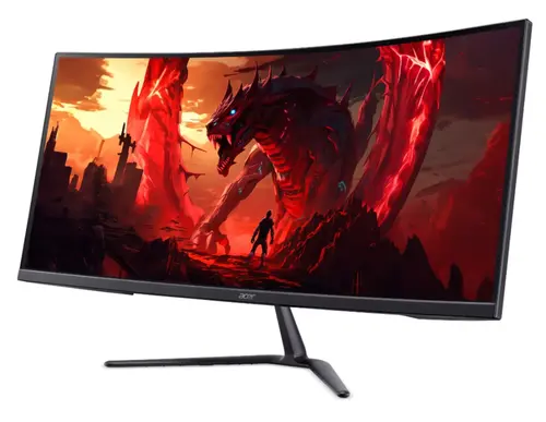 Monitor, Acer Nitro ED340CURW0bmiipx, 34'' VA, WQHD (3440x1440), Curved 1500R, ZeroFrame, FreeSync Premium, 240Hz, 1ms, 100M:1, 250 nits, HDR10, 99% - 3