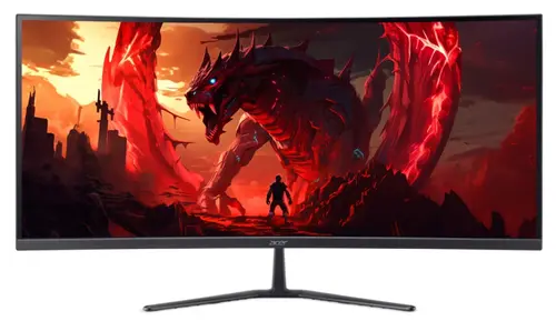 Монитор, Acer Nitro ED340CURW0bmiipx, 34'' VA, WQHD (3440x1440), Curved 1500R, ZeroFrame, FreeSync Premium, 240Hz, 1ms, 100M:1, 250 nits, HDR10, 99% sRGB, 2x HDMI 2.1, 1x DP 1.4, Audio Out, 2x2W Speakers, Tilt, VESA, Black - 1