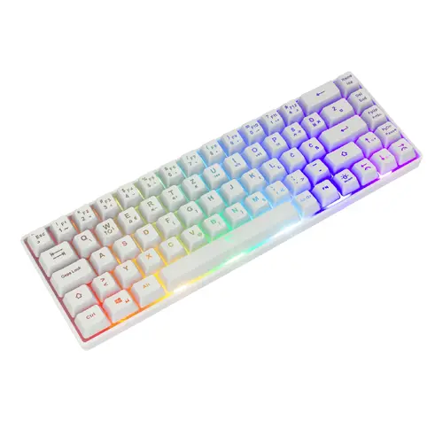 White Shark геймърска клавиатура Gaming Keyboard RONIN - Membrane Switches (English US), White - 2