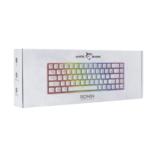 White Shark геймърска клавиатура Gaming Keyboard RONIN - Membrane Switches (English US), White - 5