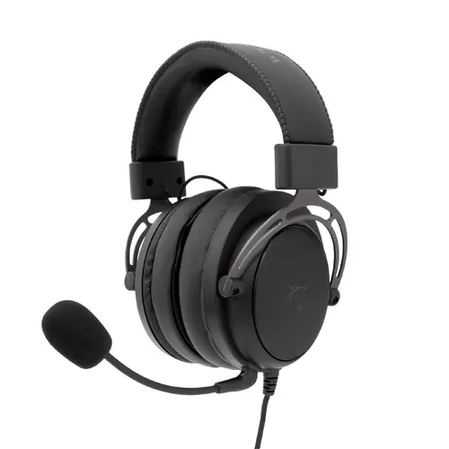 White Shark геймърски слушалки Gaming Headphones GORILLA BLACK/GREY - 53mm, Stereo 2.0 - 1