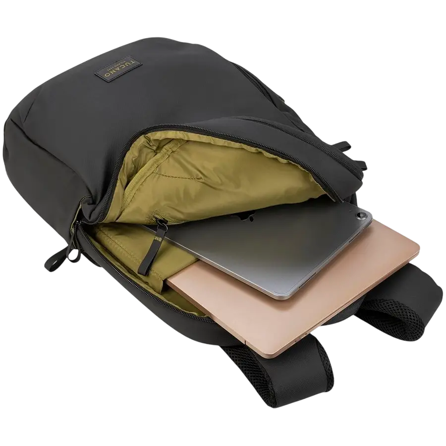 TUCANO LASER Σακίδιο πλάτης για Laptop 15.6 / MacBook Pro 16, ανθεκτικό στο νερό ανακυκλωμένο ύφασμα, Μαύρο - image 4