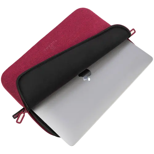 TUCANO MELANGE SLEEVES FOR MacBook Air 15 (2023)/ MacBook Pro 15 (2016-2019)/ Laptop 14/ Laptop 13 Burgundy - 4