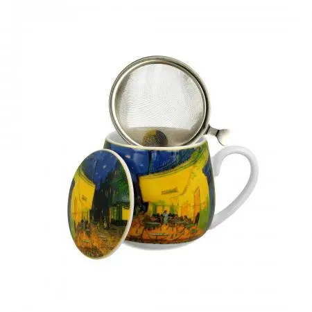 Чаша за чай с цедка "Тераса" от Ван Гог, 933211 - image 1