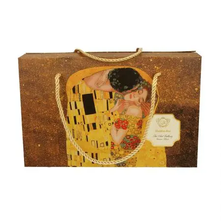 Две чаши за кафе/чай с чинийки "Целувката" от Густав Климт, 932726 - image 4