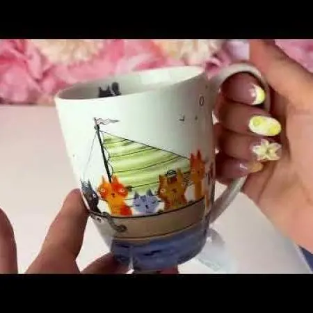 Cană de cafea/ceai - Pisici în barcă, 933701 - 3