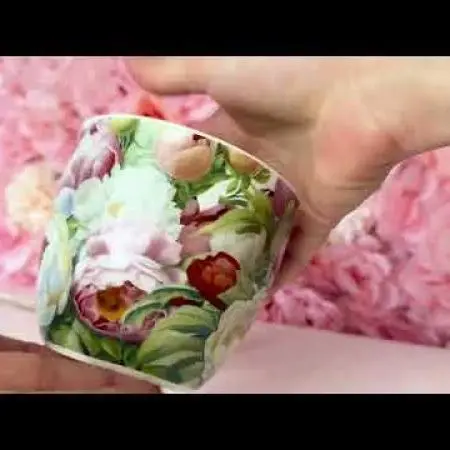 Чаша за кафе/чай, божури, 9310015 - image 3
