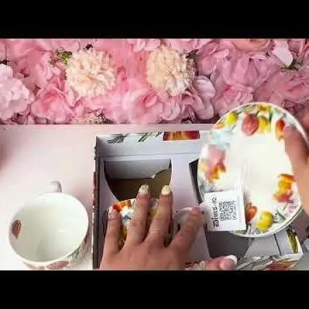 Две чаши за кафе/чай, лалета, 937706 - 4
