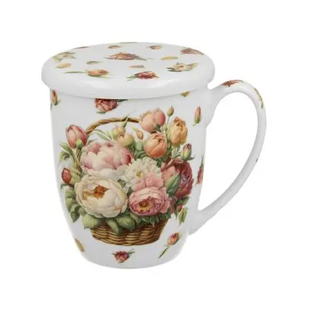 Чаша за кафе/чай, божури, 939610