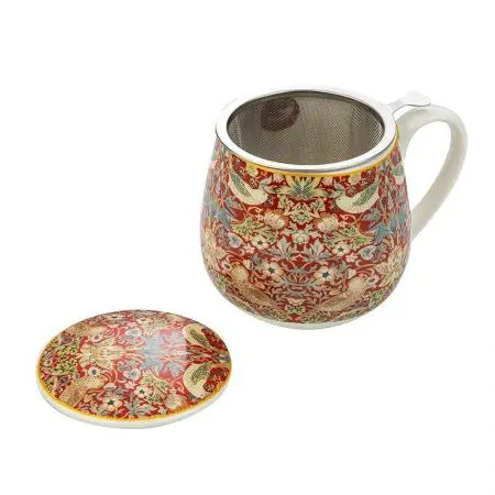 Чаша за чай с цедка и капаче, Уилям Морис, 930711 - 3