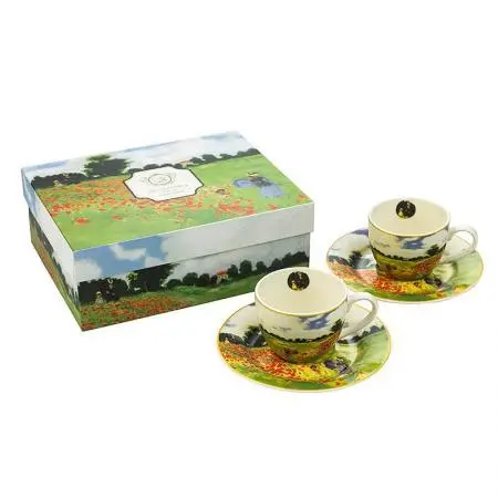 Две чаши за еспресо с чинийки, Клод Моне, 930607 - 2