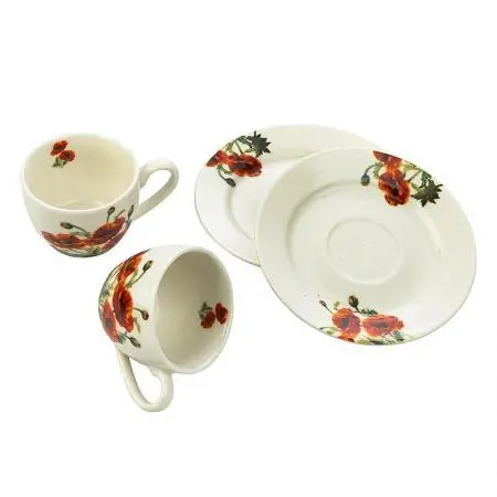 Комплект от 2 чаши за еспресо с чинийки, 930307 - 11
