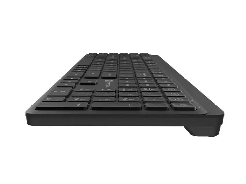Клавиатура, Natec Wireless Keyboard Tang US, BT+2.4GHz, Silent, Slim, Black - 4