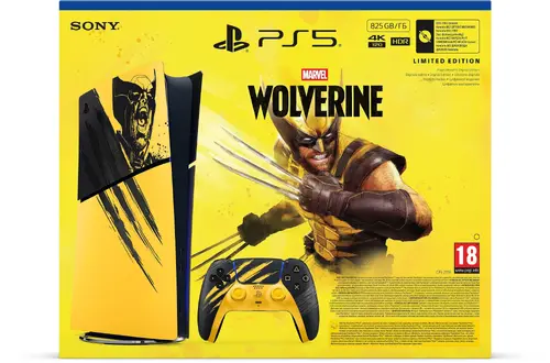 Конзола PlayStation 5 (Slim) - Digital Edition - Marvel’s Wolverine Battle Yellow Limited Edition Bundle - 2