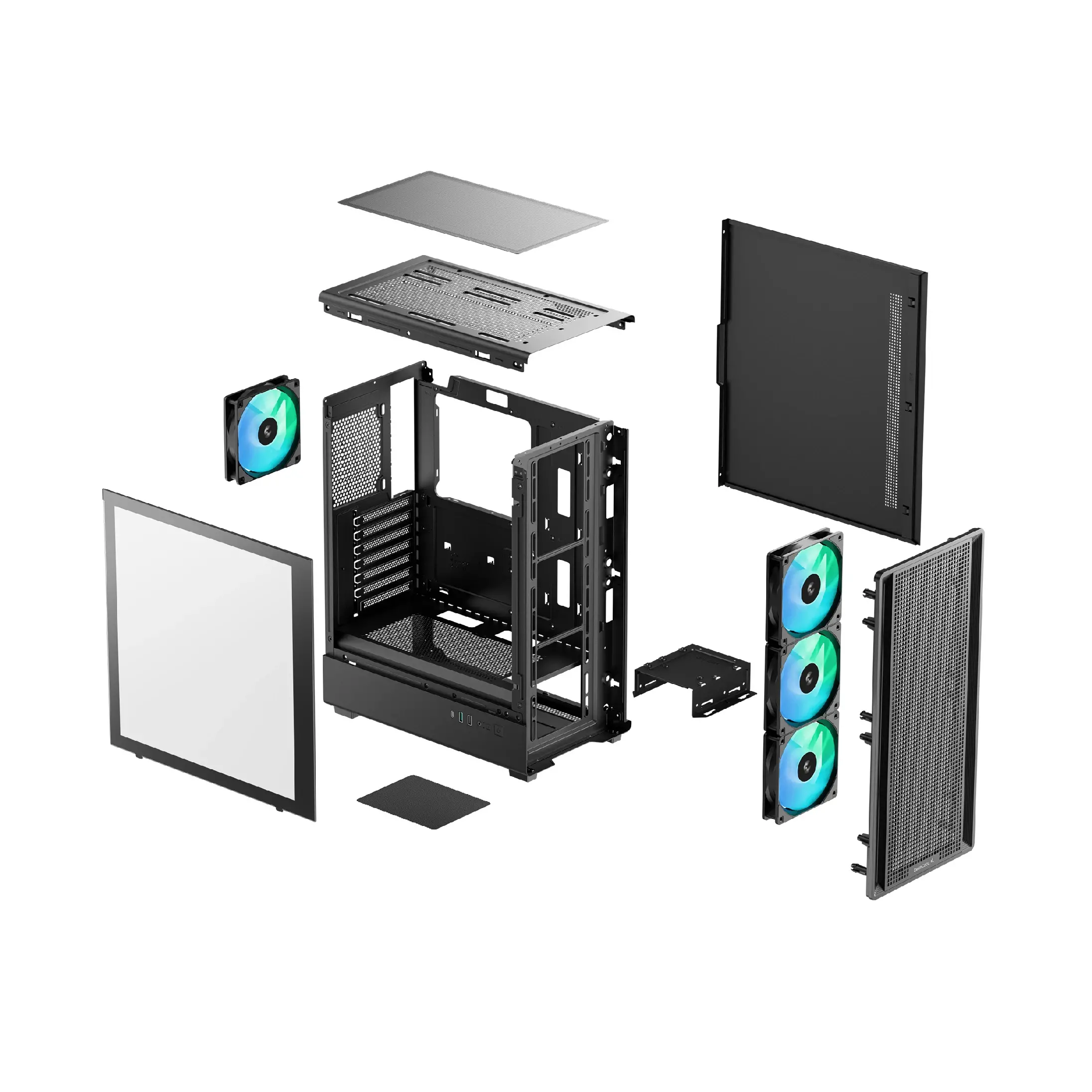 DeepCool кутия Case ATX - CC550 4F - 4 ARGB Fans - image 10