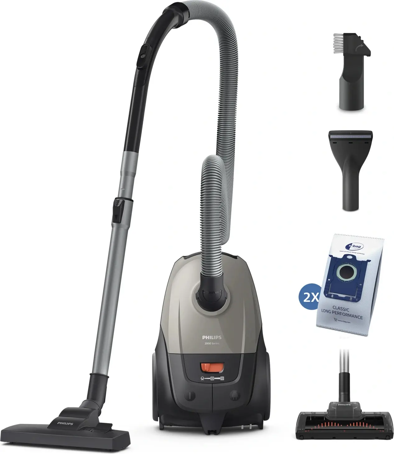 PHILIPS Aspirator cu sac Series 2000 culoare gri
