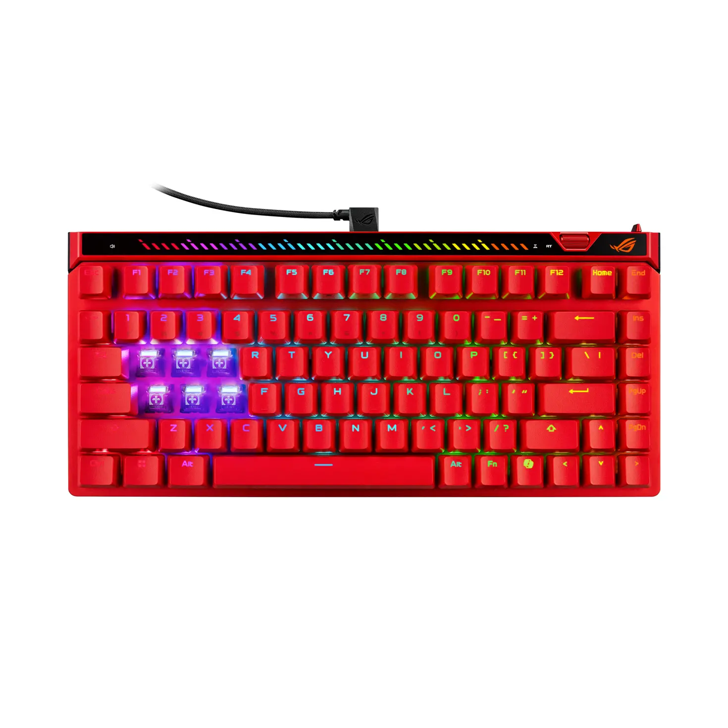 Геймърска Механична Клавиатура ASUS ROG Falchion Ace 75 HE Red - ROG HFX V2 Magnetic Switch - image 5