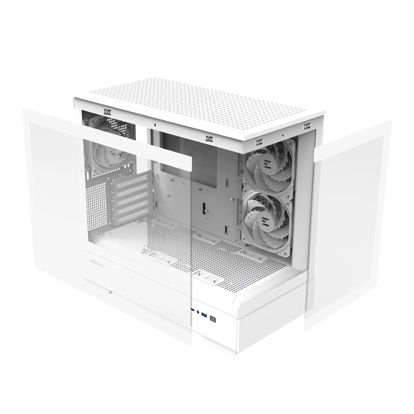 Кутия за компютър, Zalman ZALMAN P30 V2 MATX MIN TWR WHI - image 10