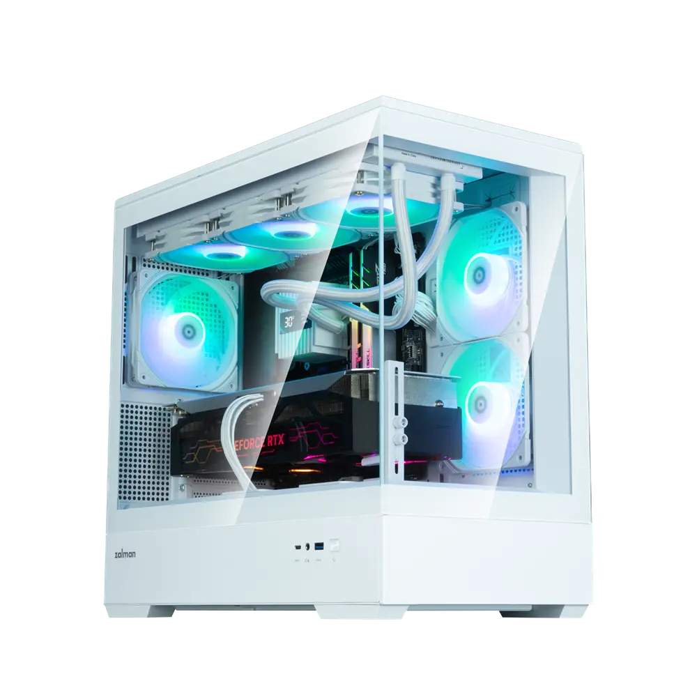 Кутия за компютър, Zalman ZALMAN P30 V2 MATX MIN TWR WHI - image 5