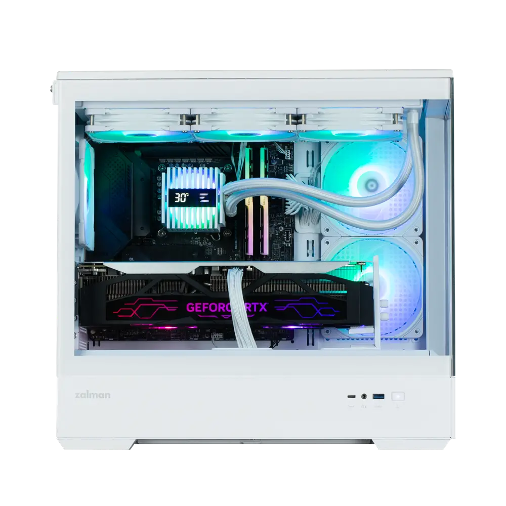 Кутия за компютър, Zalman ZALMAN P30 V2 MATX MIN TWR WHI - image 6
