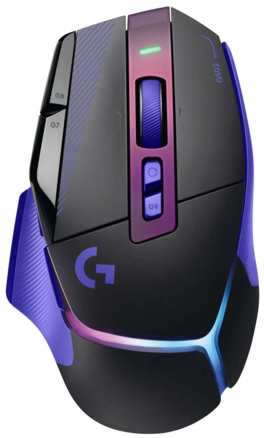 Геймърска безжична мишка Logitech G502 X Plus Lightsync RGB - Dark Lilac