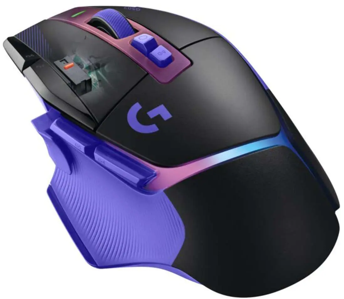 Геймърска безжична мишка Logitech G502 X Plus Lightsync RGB - Dark Lilac - image 1