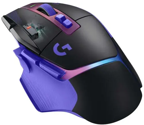 Геймърска безжична мишка Logitech G502 X Plus Lightsync RGB - Dark Lilac - 2