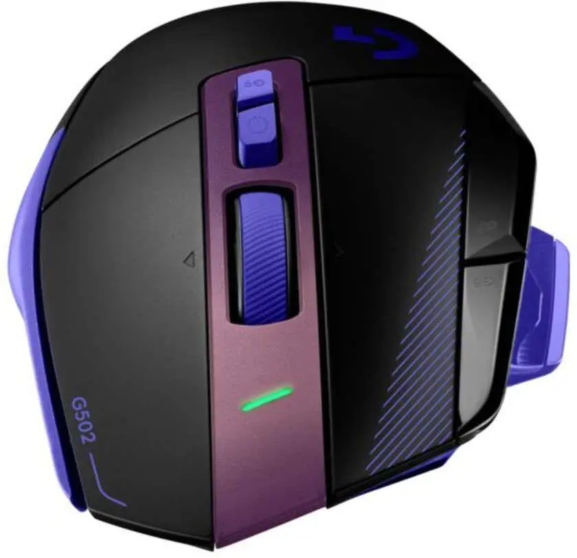 Геймърска безжична мишка Logitech G502 X Plus Lightsync RGB - Dark Lilac - image 3