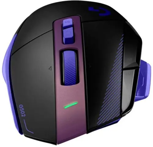 Геймърска безжична мишка Logitech G502 X Plus Lightsync RGB - Dark Lilac - 4