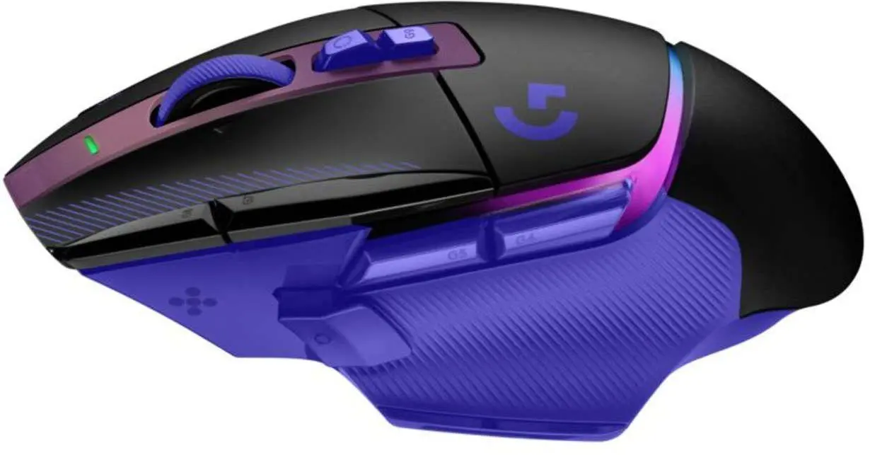 Геймърска безжична мишка Logitech G502 X Plus Lightsync RGB - Dark Lilac - image 5
