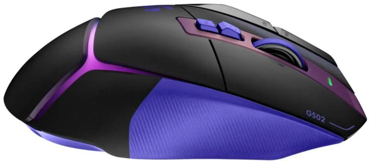 Геймърска безжична мишка Logitech G502 X Plus Lightsync RGB - Dark Lilac - image 6