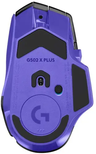 Геймърска безжична мишка Logitech G502 X Plus Lightsync RGB - Dark Lilac - 9