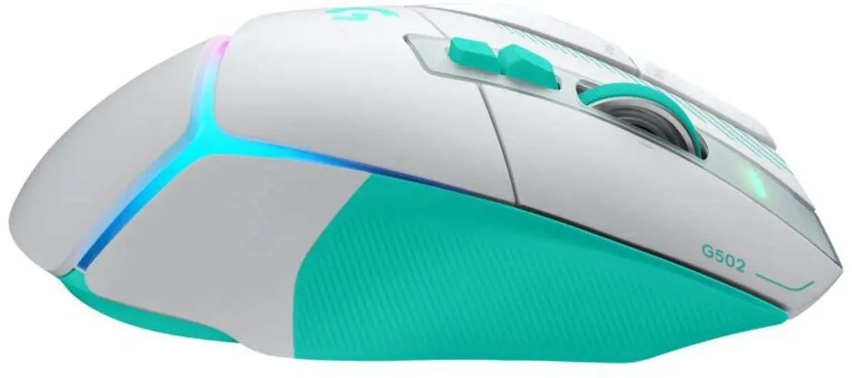 Геймърска безжична мишка Logitech G502 X Plus Lightsync RGB - Mint - image 6