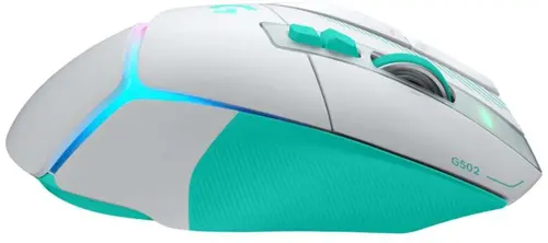 Геймърска безжична мишка Logitech G502 X Plus Lightsync RGB - Mint - 7