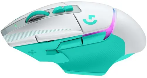 Геймърска безжична мишка Logitech G502 X Plus Lightsync RGB - Mint - 8