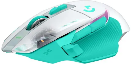 Геймърска безжична мишка Logitech G502 X Plus Lightsync RGB - Mint - 9
