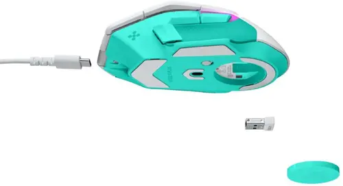 Геймърска безжична мишка Logitech G502 X Plus Lightsync RGB - Mint - 10