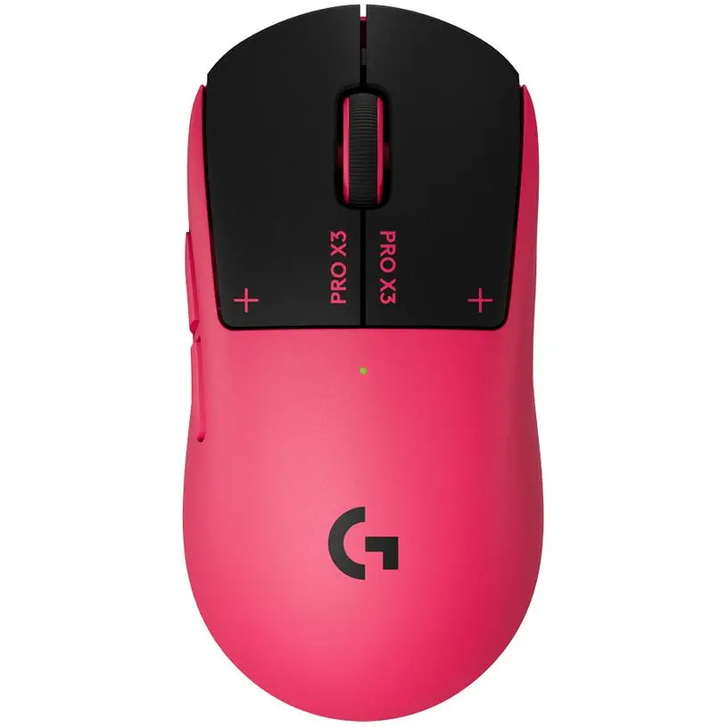 Геймърска мишка Logitech G Pro X3 Superstrike - Magenta Eclipse