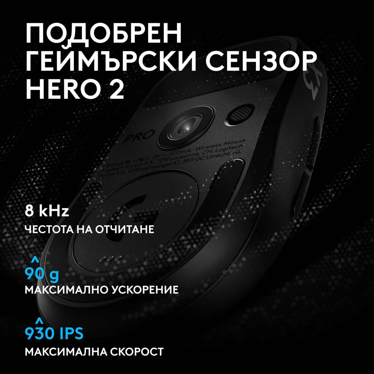 Геймърска мишка Logitech G Pro X3 Superstrike - Midnight Black - image 13