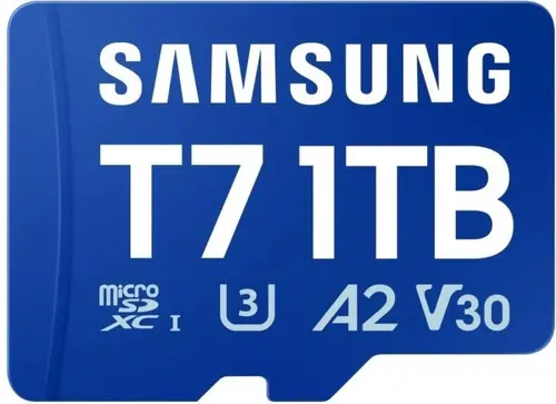SAMSUNG T7 microSD Memory Card 1TB for Smartphones Tablets and Handheld Consoles up to 170MB/s Read