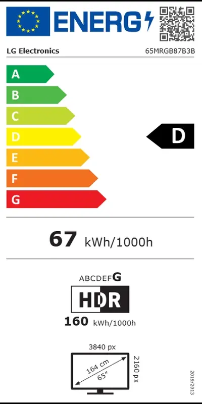 Τηλεόραση, LG 65MRGB87B3B, 65" Mini RGB evo AI Smart TV, 4K Ultra HD 3840x2160, DVB-T2/C/S2, Alpha 8 4K Gen3, 120Hz Native (VRR 144Hz), HDR10 / HLG - image 3