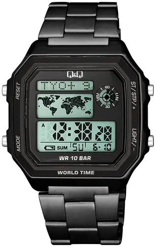 Мъжки дигитален часовник Q&Q World Time - M196J008Y