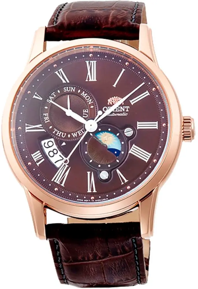 Ceas automat pentru bărbați Orient Classic Automatic Sun and Moon - RA-AK0009T