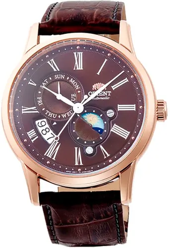 Мъжки автоматичен часовник Orient Classic Automatic Sun and Moon - RA-AK0009T