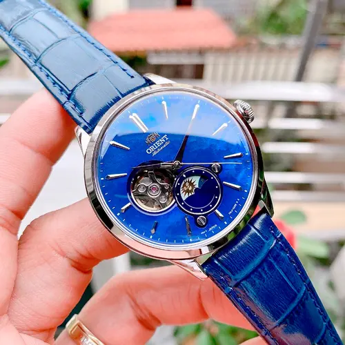 Мъжки автоматичен часовник Orient Classic Sun and Moon - RA-AS0103A - 3