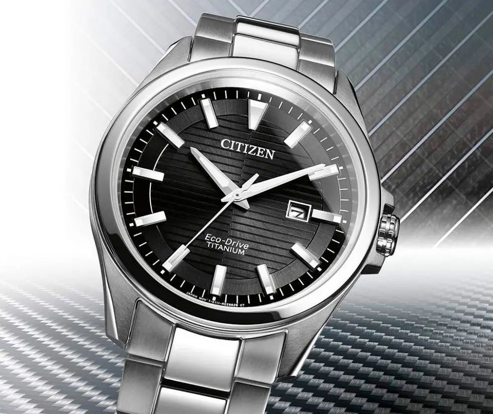 Ανδρικό αναλογικό ρολόι Citizen Eco-Drive Super Titanium - BM7470-84E - image 2