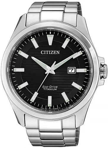 Ανδρικό αναλογικό ρολόι Citizen Eco-Drive Super Titanium - BM7470-84E - 1