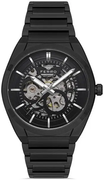 Ceas bărbătesc Ferro Skeleton Automatic- FM3194AWT-G